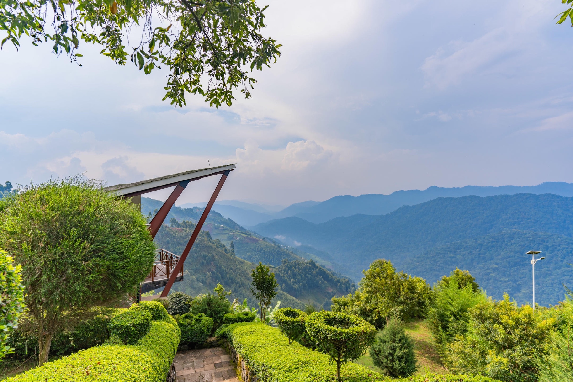 Gorilla Heights Lodge on the edge of Bwindi Impenetrable Forest.